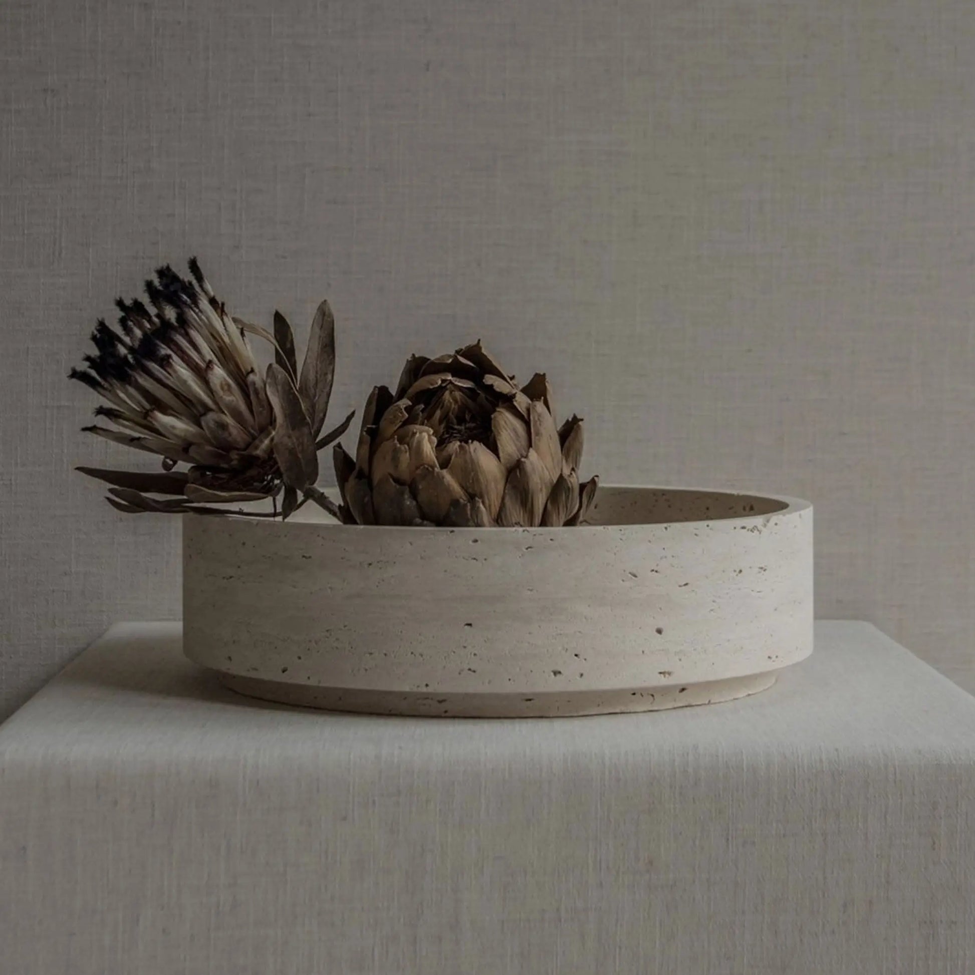 Capsule - Travertine Bowl - JANGEORGe Interiors & Furniture