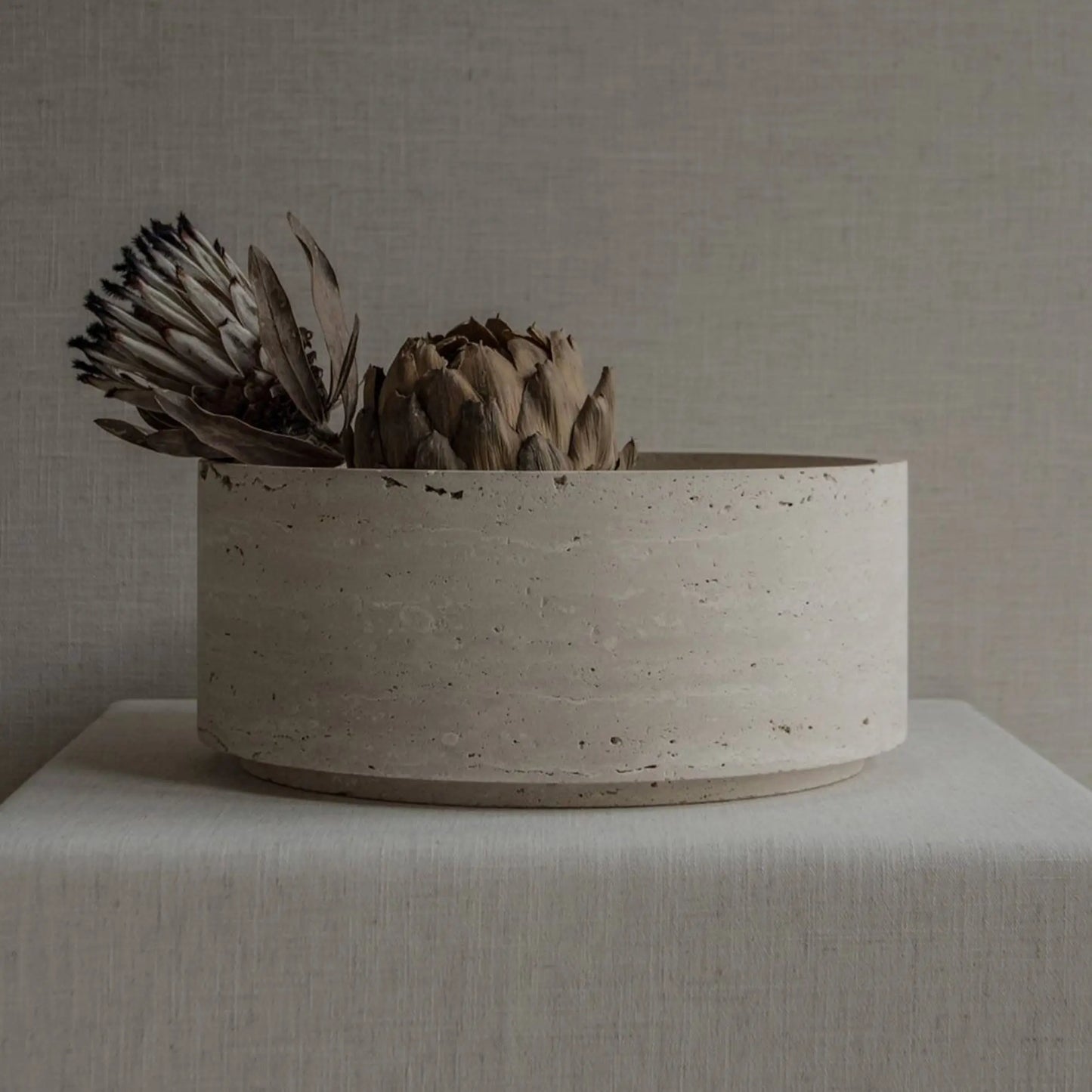 Capsule - Travertine Bowl - JANGEORGe Interiors & Furniture