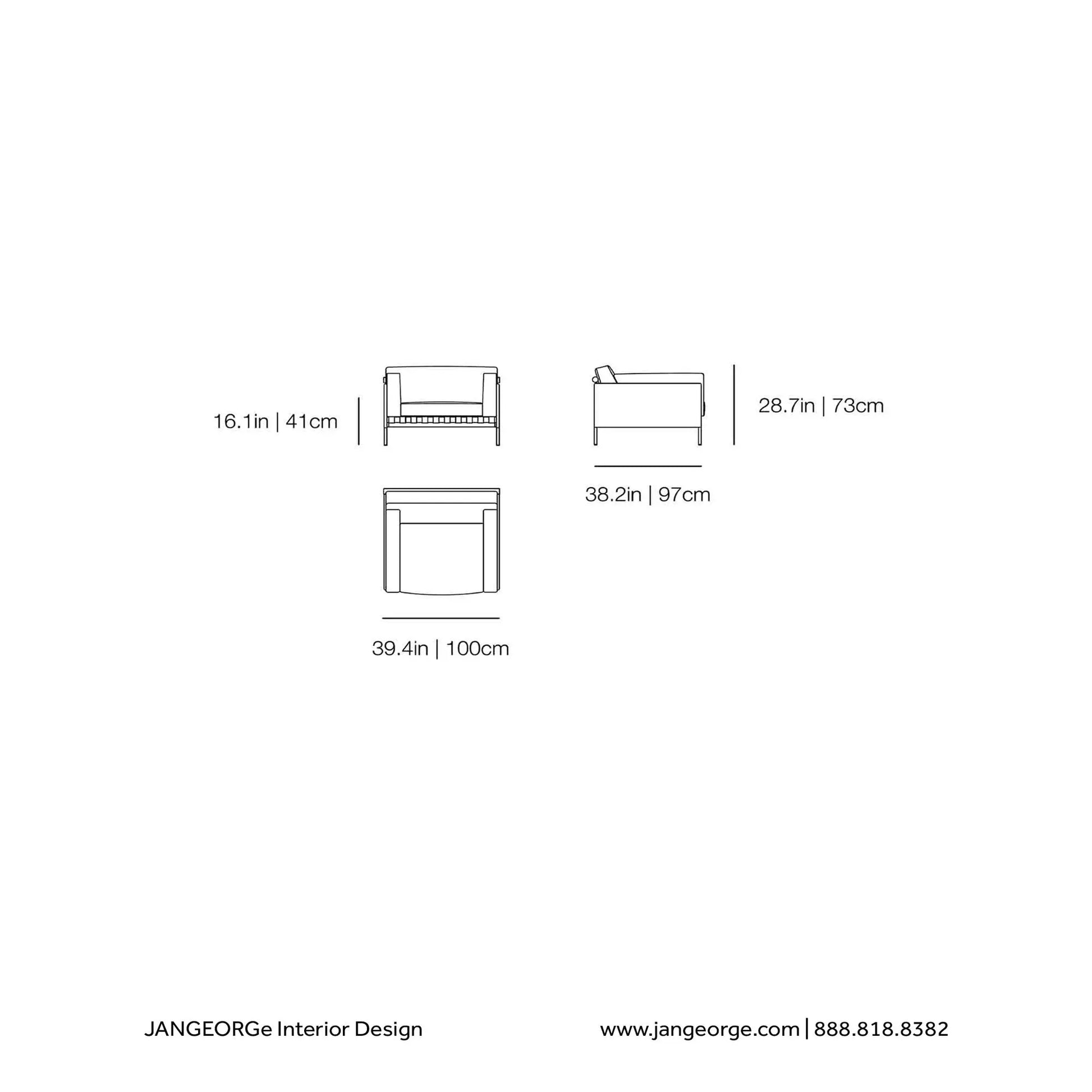 JANGEORGe Interiors & Furniture DePadova Etiquette Outdoor Armchair