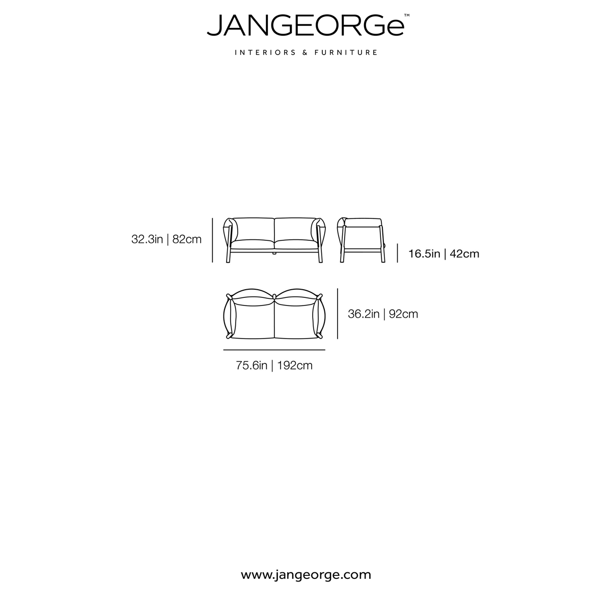 JANGEORGe Interiors & Furniture DePadova Yak Sofa Diagram