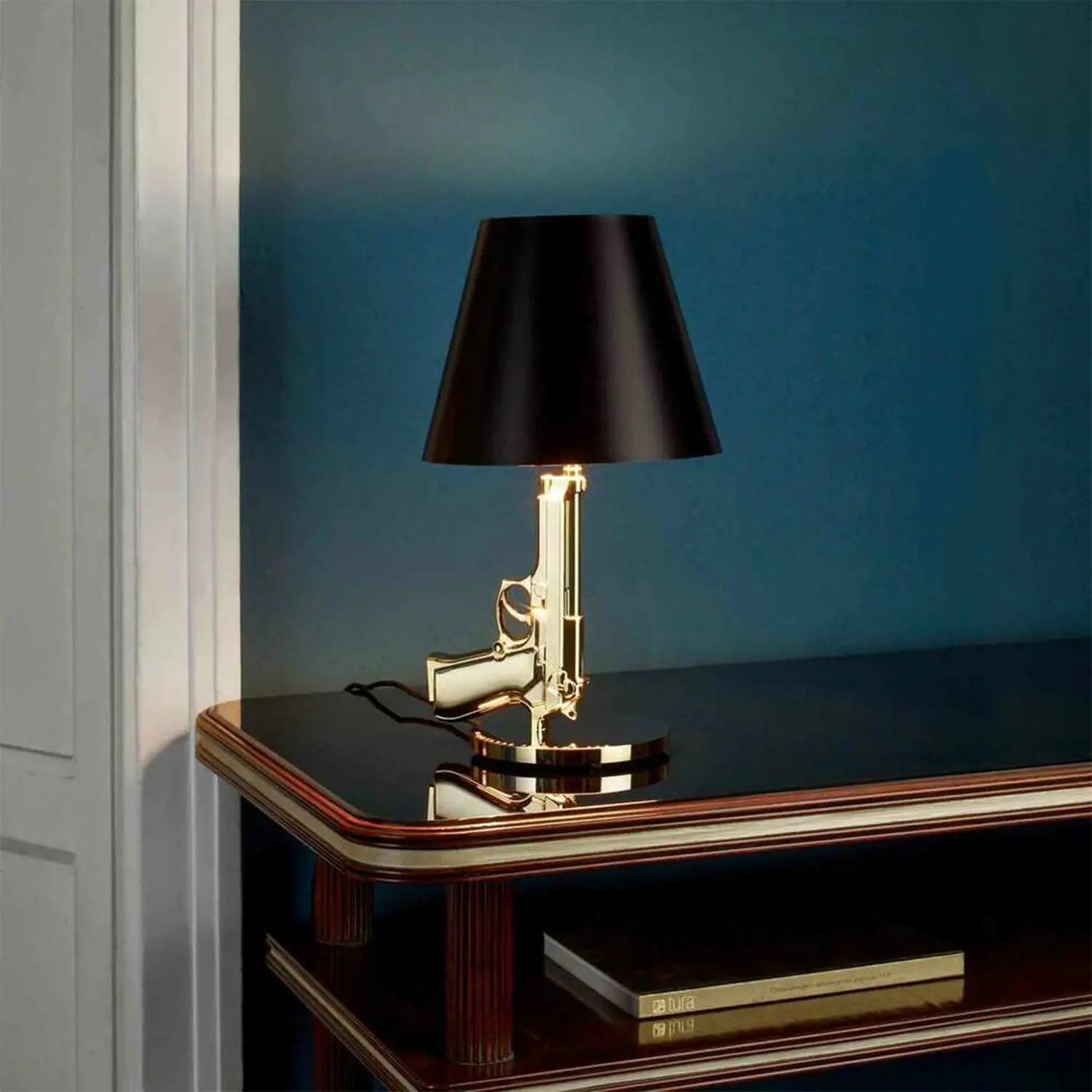 Bedside gun lamp sales