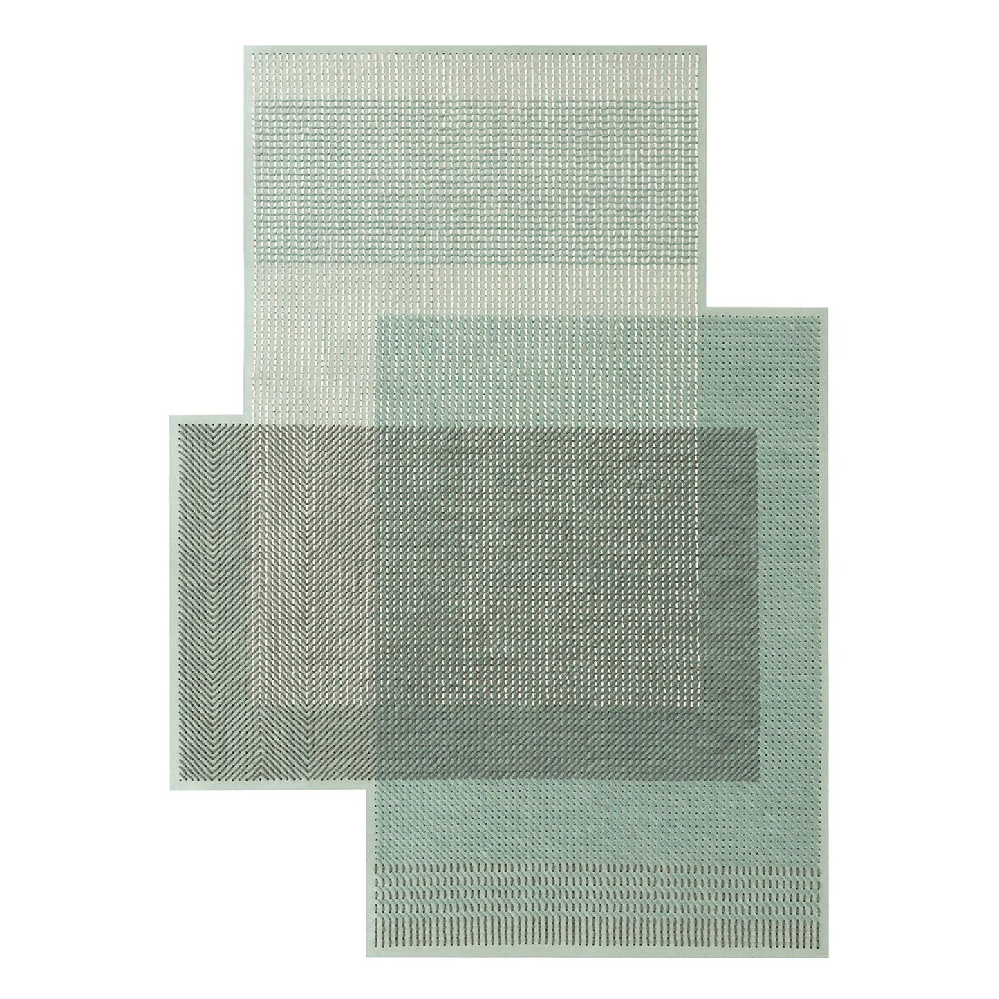 JANGEORGe Interiors & Furniture Gan Rugs Canevas Geo Rug Green