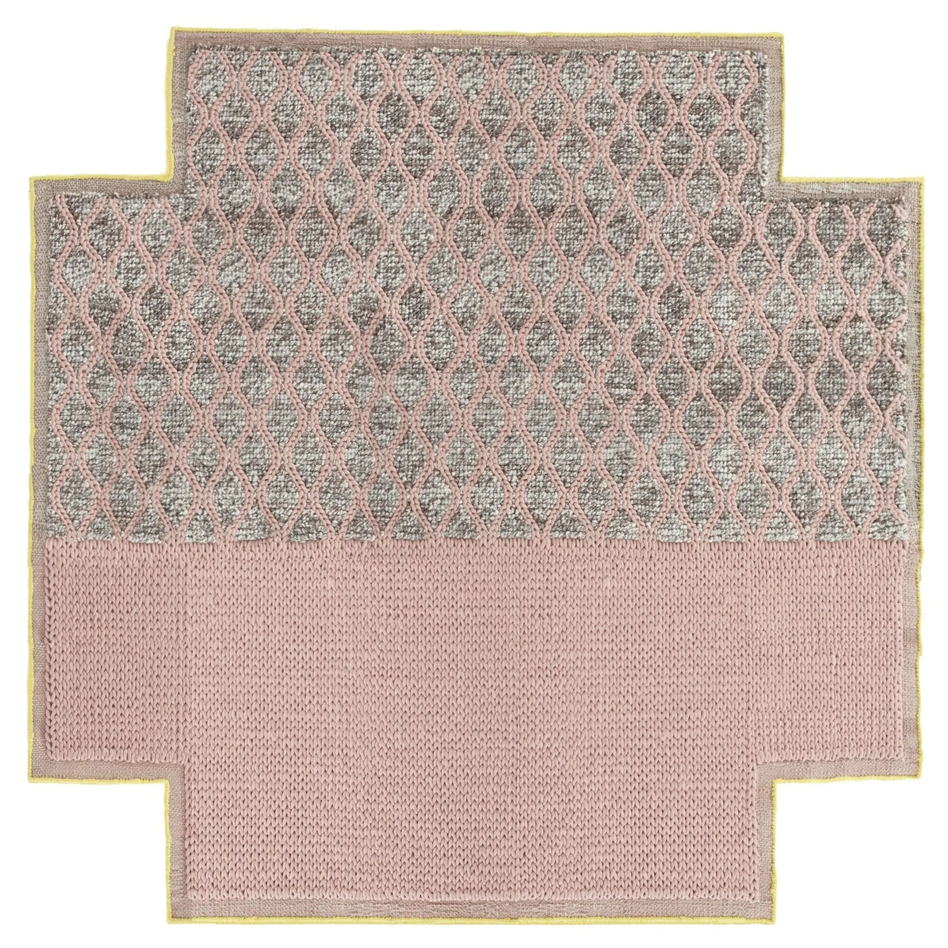 JANGEORGe Interiors & Furniture Gan Rugs Mangas Space Rhombus Square Rug Pink