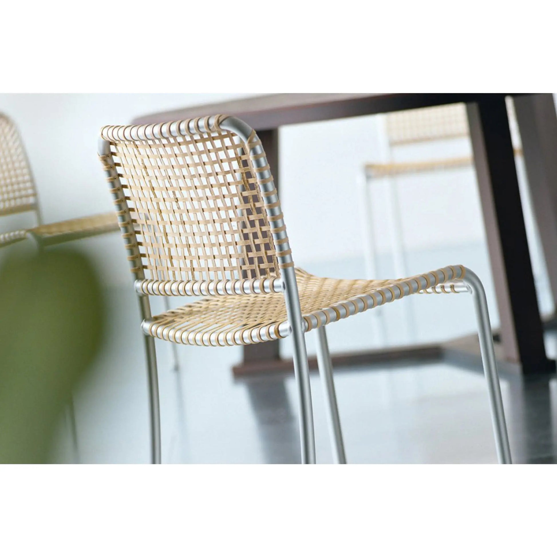 Gervasoni Allu 24 I Chair (back view). Woven Chair | JANGEORGe Interiors & Furniture USA