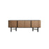 Gervasoni Daen 69 sideboard with glass top. Buffet Consoles USA.