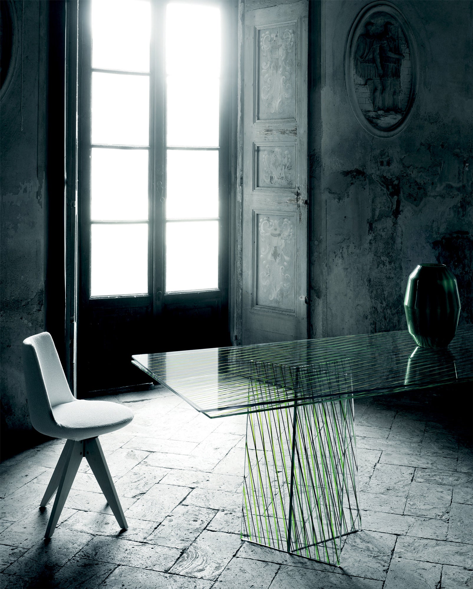 JANGEORGe Interiors & Furniture Glas Italia Crossing Glass Table