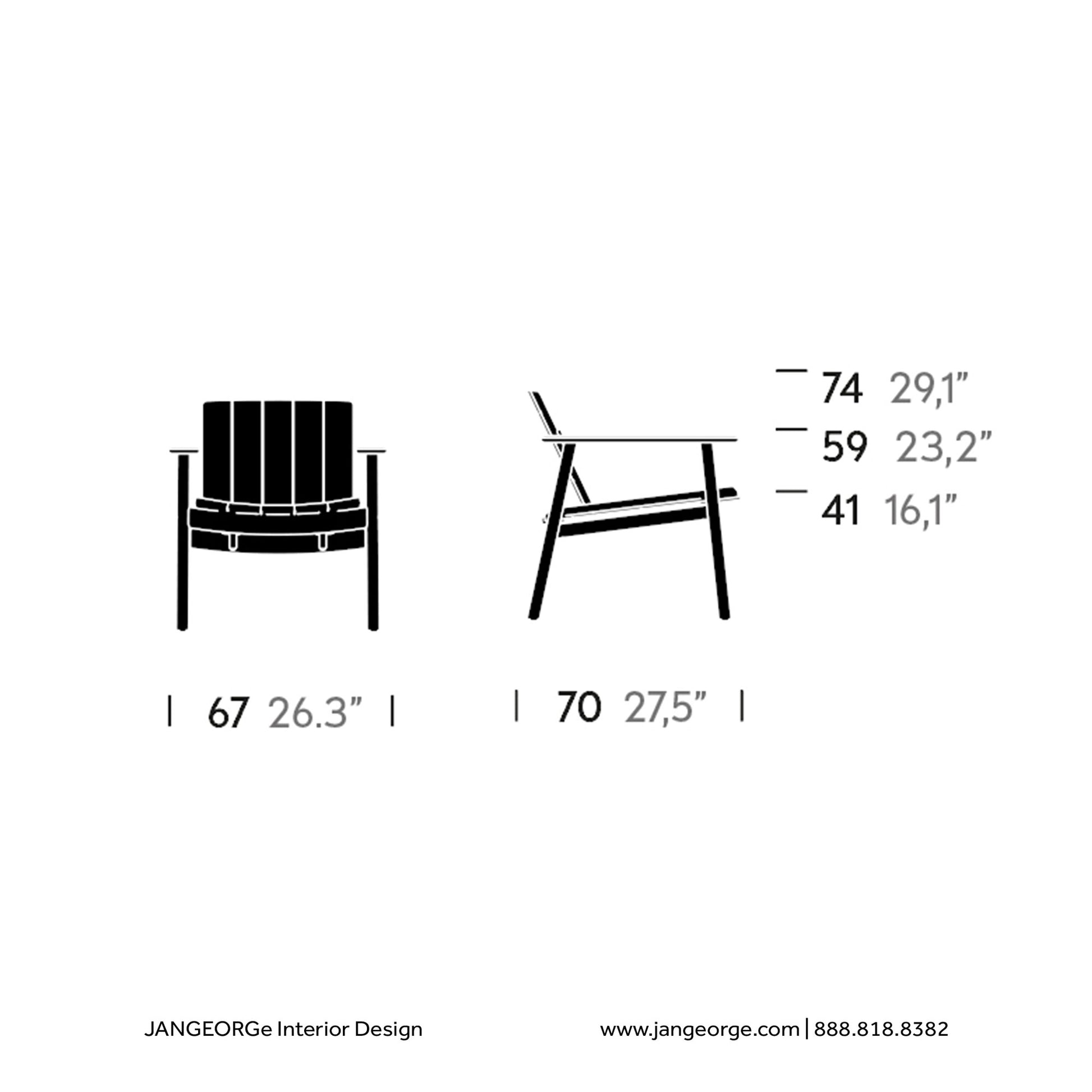 JANGEORGe Interiors & Furniture Kettal Riva Low Club Armchair