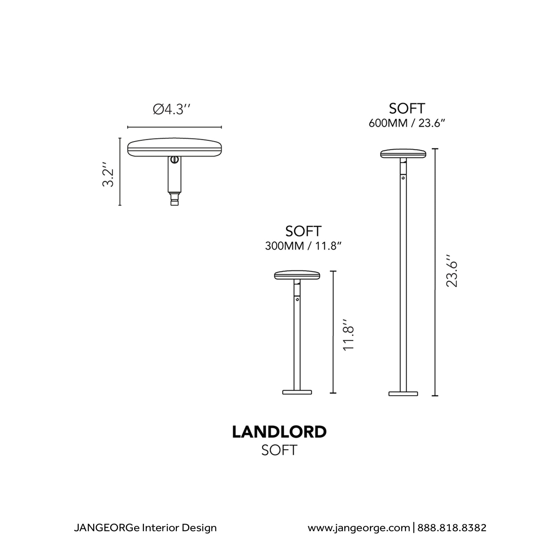 JANGEORGe Interiors & Furniture Flos Lanlord Soft Ground Light