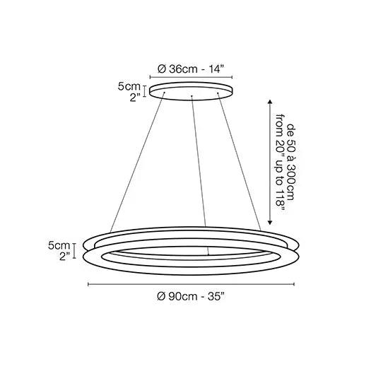 Ava 90 - Suspension Light Le Deun