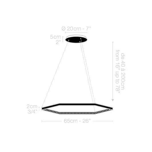 Hexa 1 - Suspension Light Le Deun