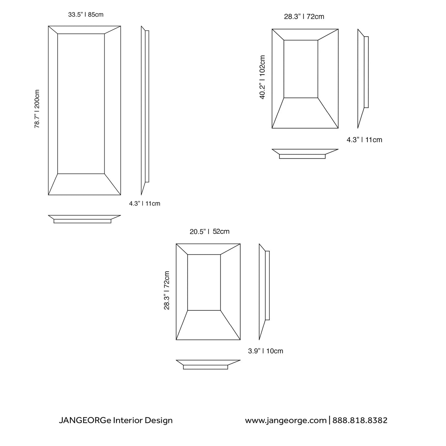 JANGEORGe Interiors & Furniture Glas Italia Leon Battista Mirror