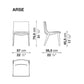 Acanto - Chair 57cm (ARSE) - JANGEORGe Interiors & Furniture