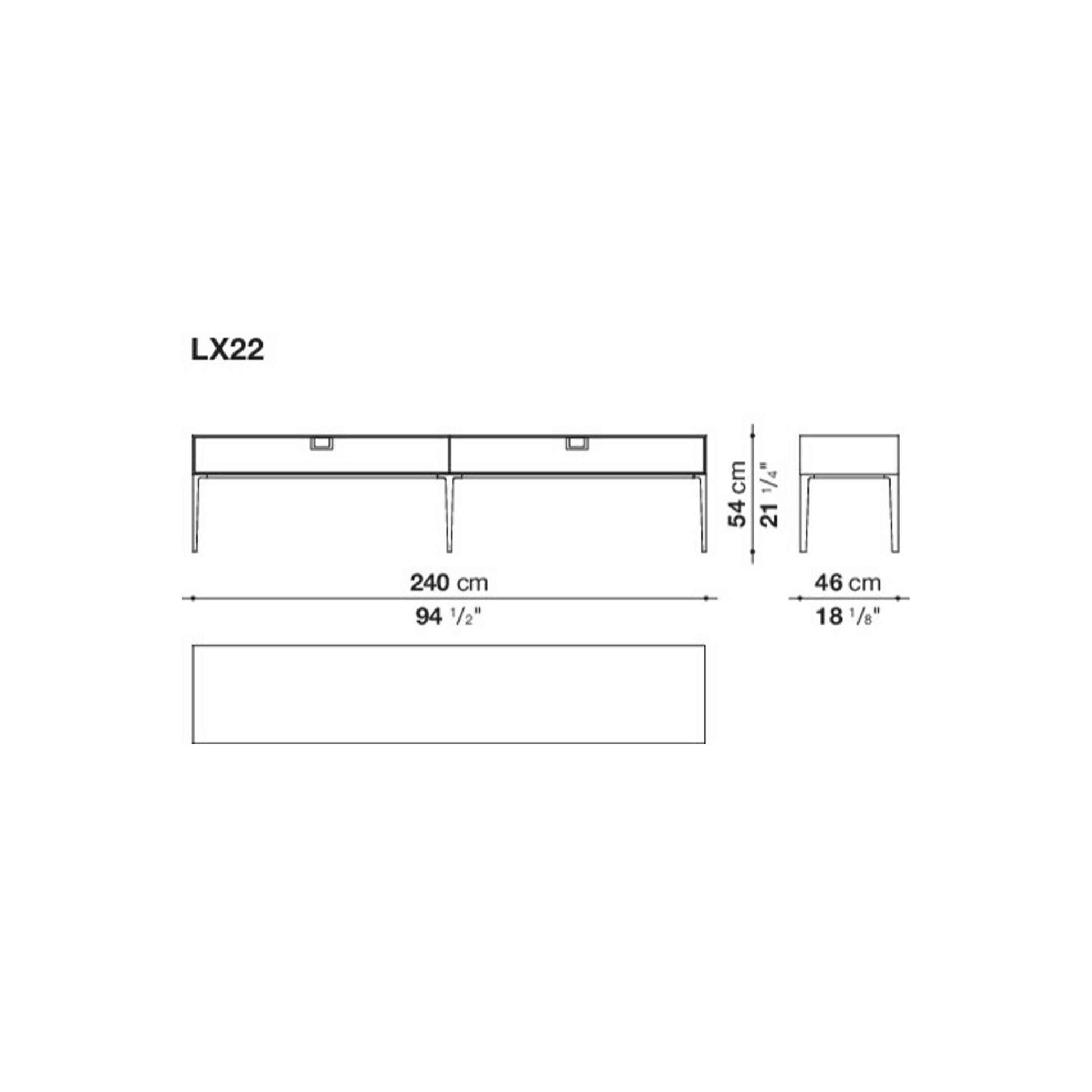 Alcor - Consoles with 2 Drawers cm 240 (LX22) - JANGEORGe Interiors & Furniture