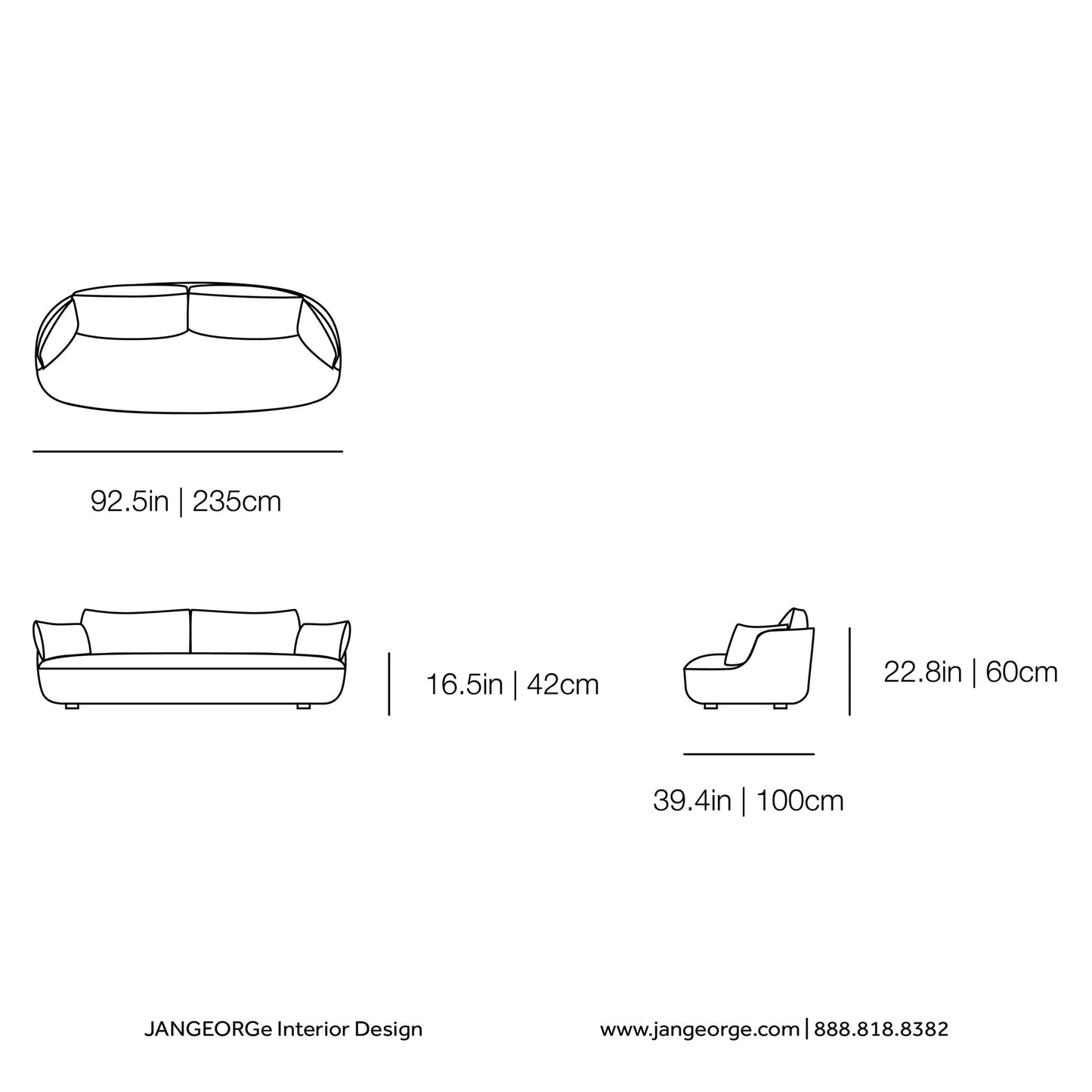 JANGEORGe Interiors & Furniture Moooi Bart Sofa - Basic