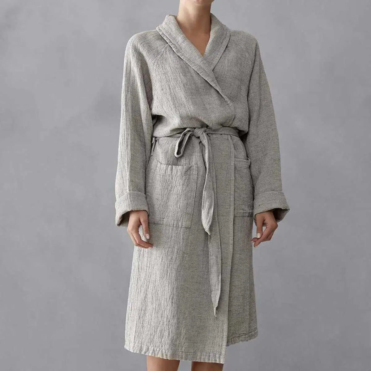 JANGEORGe Interiors & Furniture Society Limonta Maco Bathrobe Fumo