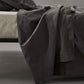 JANGEORGe Interiors & Furniture Society Limonta Peach Bed Sheet Anthracite