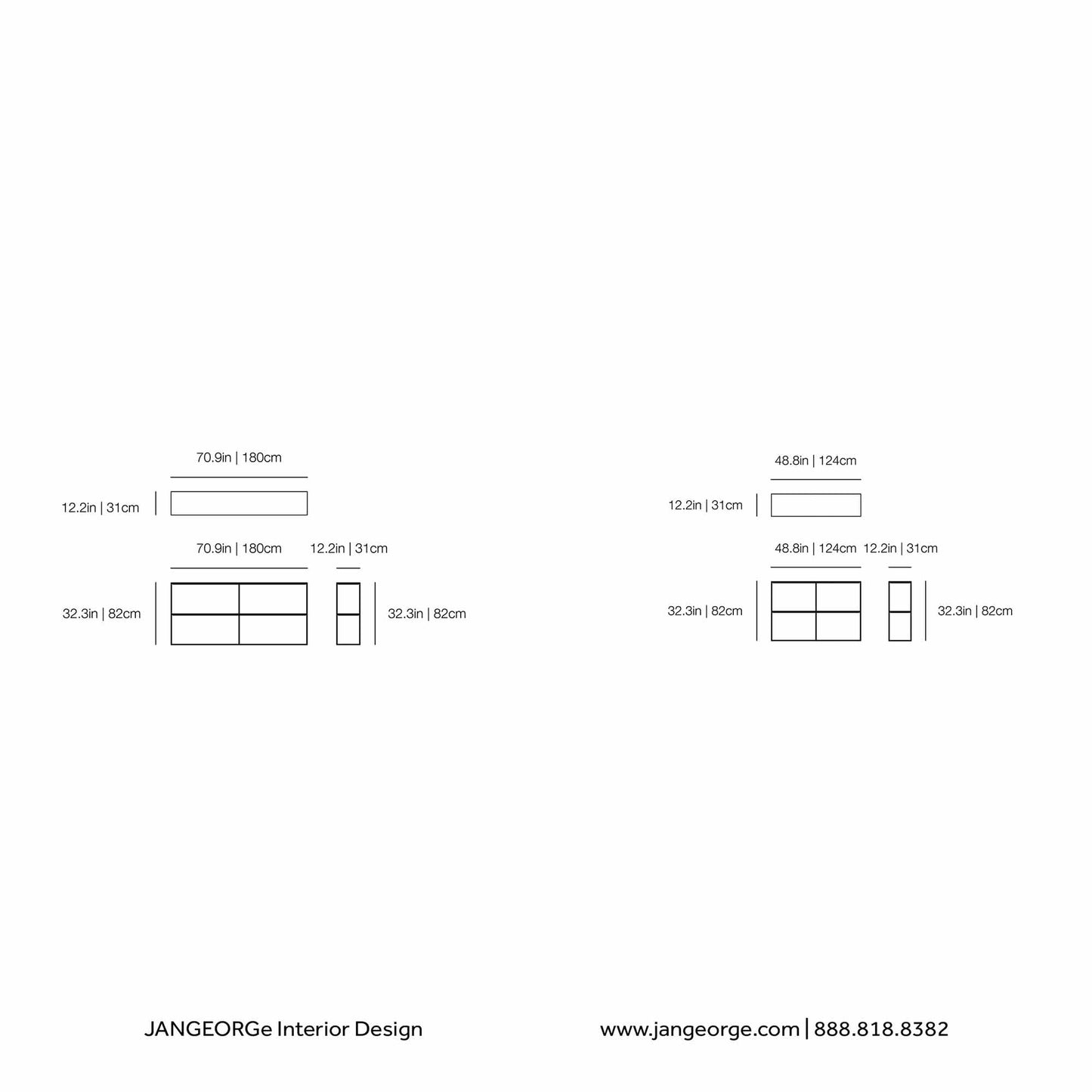 JANGEORGe Interiors & Furniture Zeus Slim Irony Sideboard